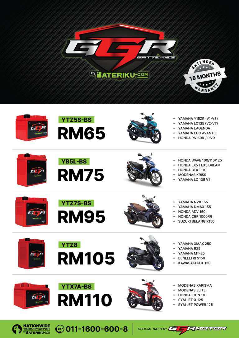 Harga bateri motor